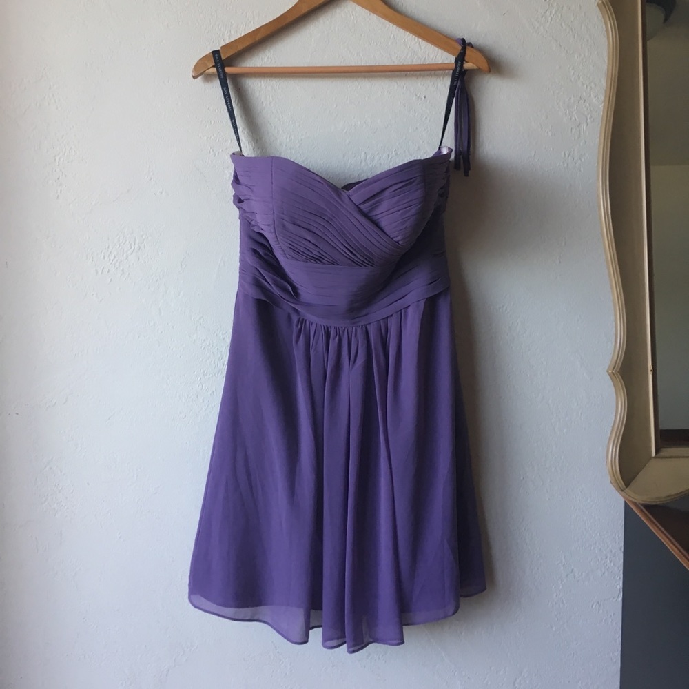 Bill Levkoff short bridesmaid dress
